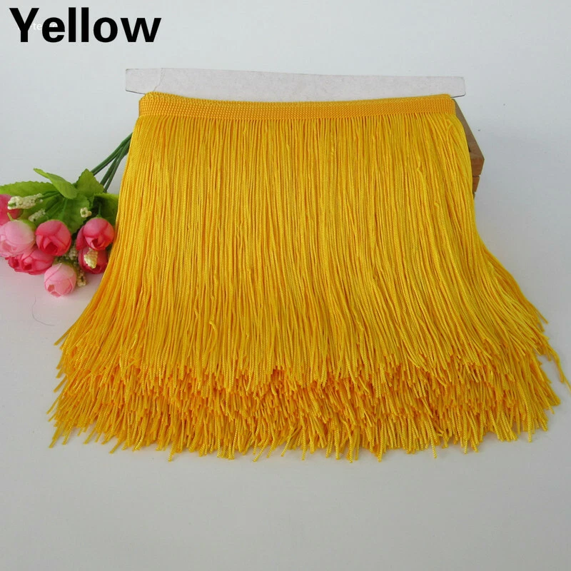5M Curtain Fringe Lace Tassel Trim Ribbon DIY Sew Dress Curtain Accessories Sexy - Image 1 of 4