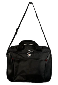 SWISS GEAR Laptop Shoulder Bag Multi Compartment Brief Case Black 15" - Picture 1 of 12