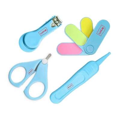 LuvLap Baby 4in1 Nail Grooming Set 4pcs, Blue - Image 1 of 4
