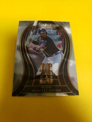 2021 Panini Select #25M-23 Marcell Ozuna 25-Man Card Atlanta Braves - Image 1 of 2