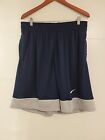 Nike Dri-Fit Fast Break Basketball Shorts (Blue & Gray) - Men's Xxl - Nwt