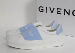 New sz 6 / 36.5 Givenchy White Leather Logo City Sport Slip-On Sneaker Shoes - Picture 1 of 13
