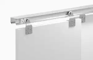 W40 Schiebetürsystem für Schranktüren / Nischen. Laufschiene 140 cm - Bild 1 von 2