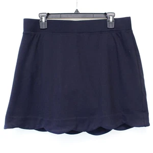 Falda corta de tenis Talbots azul marino tejido gofre bolsillo con cremallera algodón XL - Imagen 1 de 7