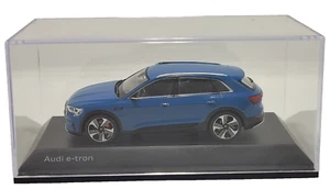 DEALERS MODEL AUDI e-TRON in ANTUGUA BLUE 2019 by SPARK 1;43 DIECAST MODEL CAR - Picture 1 of 24