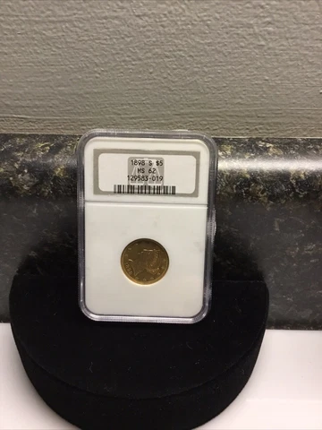 1898 $5  liberty gold half eagle MS 62 NGC graded Cover