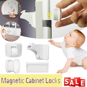 Kindersicherung Magnet Schrankschloss Schubladensicherung Baby Schutz - Bild 1 von 11