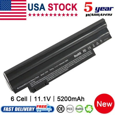 6 Cells Battery For Acer Aspire One D255 D255E D260 D257 PAV70 522 722 D255-2509 - Image 1 of 4