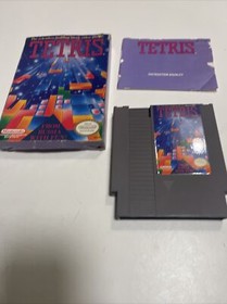 Tetris (Nintendo NES, 1989) NES Aut&eacute;ntico CIB Completo con Manual Probado