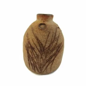 Signierte Studiokeramik Gras Vase Michele V C Miniatur 4 cm hoch - Bild 1 von 5