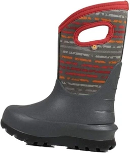 New BOGS Boys' Neo-Classic Stripes Waterproof Winter Boot Youth Big Kids Sz 6 - Bild 1 von 1