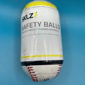 Pelotas de béisbol de seguridad acolchadas suaves SKLZ, paquete de 2, blanco perla - Imagen 1 de 5