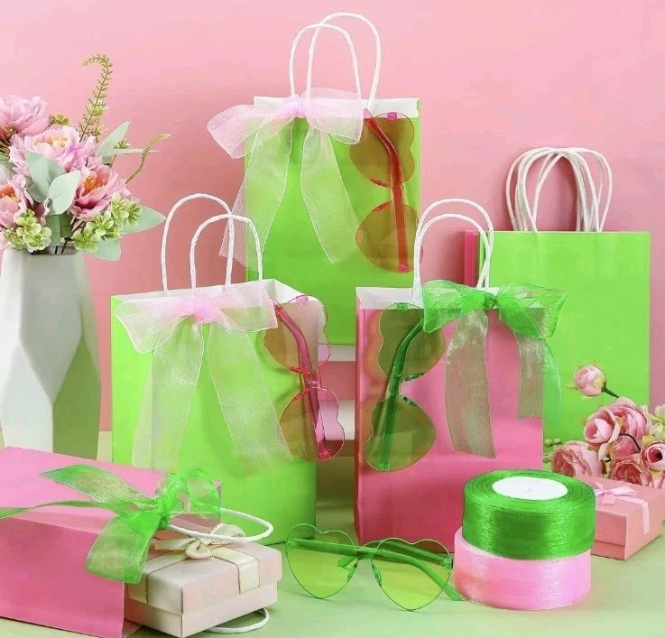 48 Pcs 24 Sets Pink and Green Birthday Party Decorations Witch Party Favor Gift  - Image 1 of 4