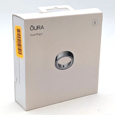 Oura Ring 4 Smart Ring Activity Tracker Size 9 In Silver | JZ90-54217-09 - Image 1 of 4