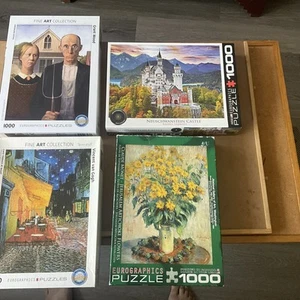 Eurographics 1000 Piece Puzzle Lot Of 4 Landscape Photography - Picture 1 of 7