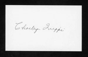 Charley Trippi NFL Football Hall of Fame Signed 3x5 Index Card E28360 - Picture 1 of 1