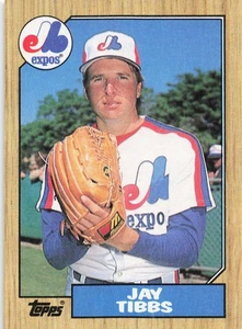 1987 Topps Baseball Jay Tibbs Montreal Expos #9 - D - Picture 1 of 2
