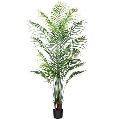 Artificial Areca Palm Plant 6Ft Fake Tropical Palm Tree, Perfect Faux Dypsis ... - Image 1 of 4