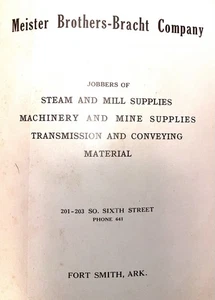MEISTER BROS.-BRACHT19th Century Hard bound Trade Catalog FORT SMITH ARK Jobbers - Imagen 1 de 11