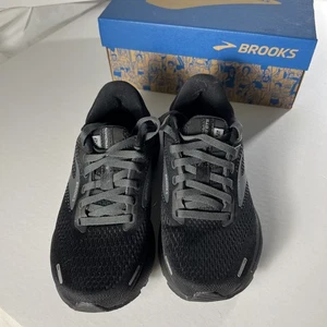 Brooks Adrenaline GTS 22 Running Shoes Black/Black/Ebony US Women 5.0 wide - Picture 1 of 8