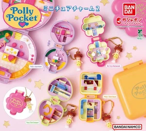 Polly Pocket Miniatura Dije 2 Juego de 4 BANDAI Gashapon Japón Limitado Lindo NUEVO - Imagen 1 de 3