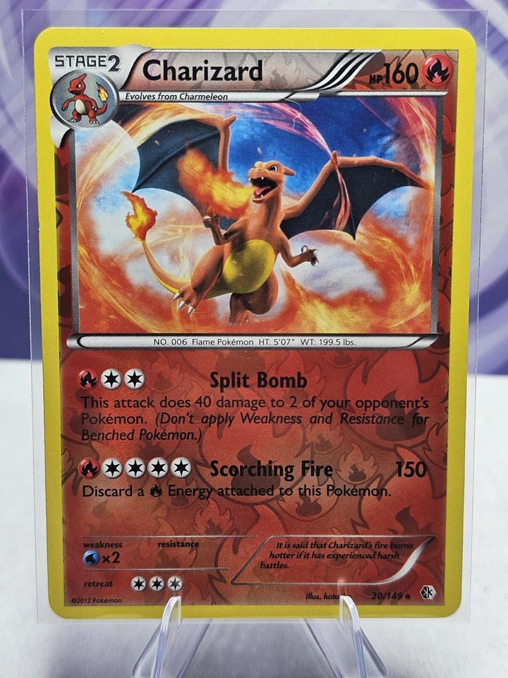 Pokemon TCG Charizard 20/149 Boundaries Crossed Reverse Holo NM - Image 1 of 2