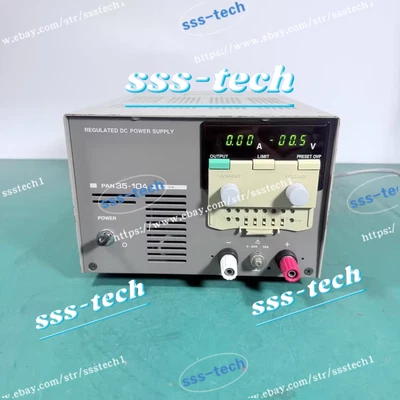KIKUSUI PAN35-10A linear adjustable programmable power supply 0-35V/0-10A#XX - Image 1 of 4
