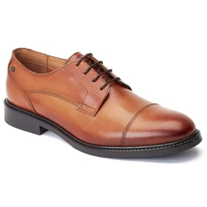 Base London Magnus Tan Leather Male Mens Formal Lace Up Shoes - Picture 1 of 6