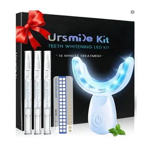 Teeth Whitening Kit for Sensitive Teeth 16 LED Light Fast Whitener with 3 Gel - Picture 1 of 12