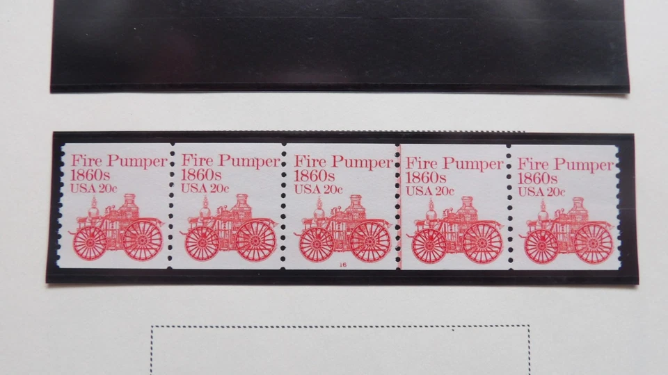 #1908 PNC5  Plate #16 20c Pumper MNH OG VF/XF - Image 1 of 1