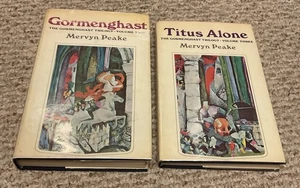 GORMENGHAST & TITUS ALONE Mervyn Peake 1st edition hard cover Weybright 1967 - Foto 1 di 14