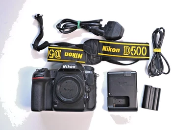 Nikon D500 20.9 MP DSLR Camera - Black - Image 1 of 4