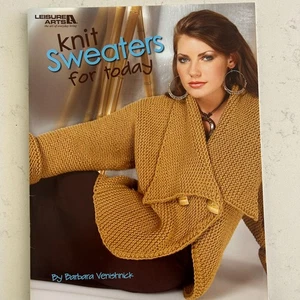Leisure Arts 2009 Knit Sweaters For Today Sweater Knitting Pattern Booklet 4361 - Picture 1 of 4