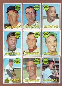 1969 Topps Lot (9) Astros #35 Morgan #58 #96 #119 #186 #208 #278 #337 #411 EX - Picture 1 of 2