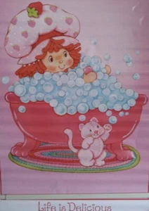 STRAWBERRY SHORTCAKE 🍓Vintage 2002 LIFE IS DELICIOUS Poster #3321 🍓34” x 22" - Picture 1 of 3