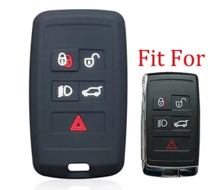 Fit Land Rover Range Rover Defender 5 Button Remote Key Fob Silicone Case Cover - Picture 1 of 8