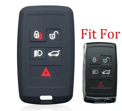 Fit Land Rover Range Rover Defender 5 Button Remote Key Fob Silicone Case Cover - Image 1 of 4