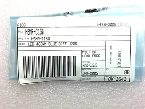 HSMR-C150 AGILENT LED BLUE DIFFUSED 1206 SMD 10 PIECES - Picture 1 of 1