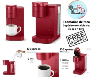 Cafetera Monodosis Cápsulas K-Cup 3 Tamaño De Taza Depósito Extraíble De 1 Litro - Picture 1 of 11