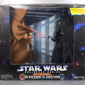 Kenner Star Wars Sammlerserie elektronisch f/X OBI-WAN KENOBI DARTH VADER 1997 - Bild 1 von 4