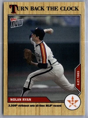 2020 Topps Now Turn Back the Clock #28 Nolan Ryan Houston Astros - Image 1 of 2