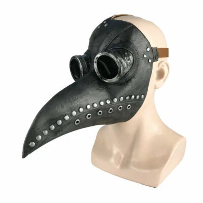 Plague Doctor Bird Long Nose Beak Steampunk Face Mask Halloween Cosplay Party US - Image 1 of 4