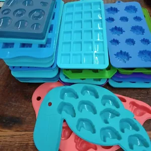 Silicone Candy Molds Lot Of 20 Flexible Molds Fondant Candy Soap Making Craft - Picture 1 of 6