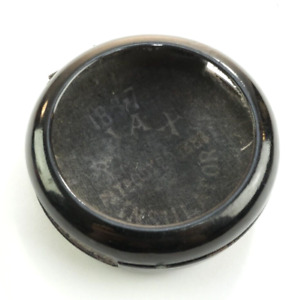 Antique Mid  1800s Black  Metal and Enamel Pocket Watch Case JAX Insulator