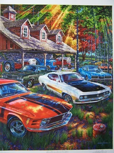 1969 FORD TORINO COBRA GT ART 1970 1971 MERCURY CYCLONE SPOILER 53 FARM TRACTOR - Picture 1 of 11
