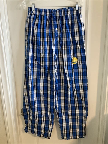 Golden State Warriors Pajama Pants Blue Plaid Unisex Pants Medium Concepts Sport Cover
