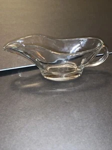 Clear Glass Anchor Hocking 10 Oz Gravy Boat USA #1028 - Picture 1 of 10