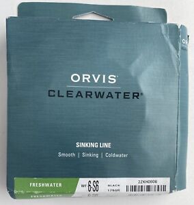 ORVIS  Sinking Fly Line Smooth Cold water WF- 6-S6 BLACK
