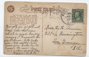 1916 Los Angeles CA University Station pan-pac expo slogan flag cancel [5838.210 - Picture 1 of 3