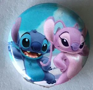 Disney Lilo and Stitch Hawaii & Angel Pose 1 1/4" Button Pin Back Pinback NEW - Picture 1 of 1